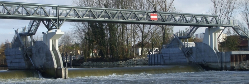 Le barrage à vannes-clapets de Pontoise (Photo VNF)
