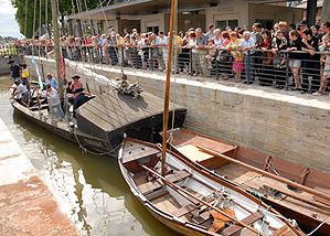 éclusage sur le canal d'Orléans (Photo Festival de Loire)
