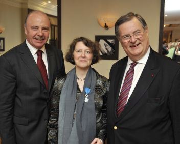 de G à D : Alain GEST, Karin de SCHEPPER, François BORDRY (Photo INE)