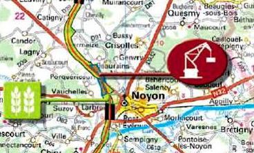 Projet de ports à Noyon (Seine-Nord-Europe)