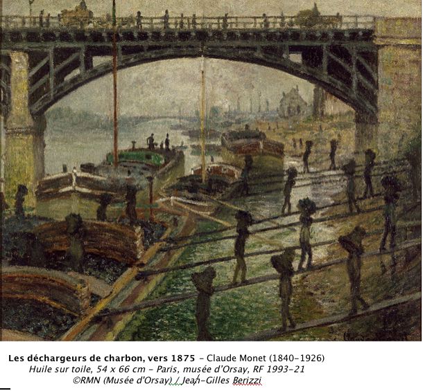Les déchargeurs de charbon (Claude Monet - ©RMN)