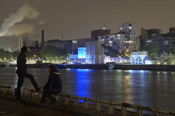 Les illuminations du port de Tolbiac (Photo CEMEX)