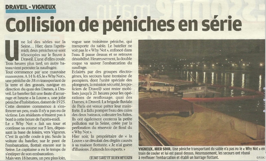 "Le Parisien" - samedi 11 décembre 2010 - (Pages Essonne)