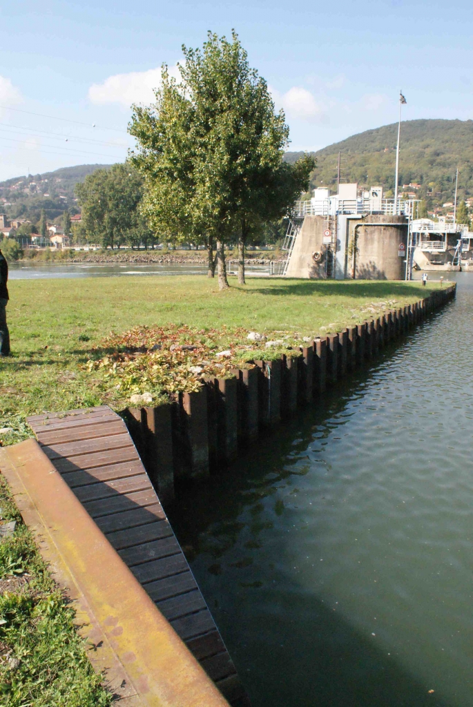 Rampe à castors au barrage de Couzon (Photo Frapna-Rhône)