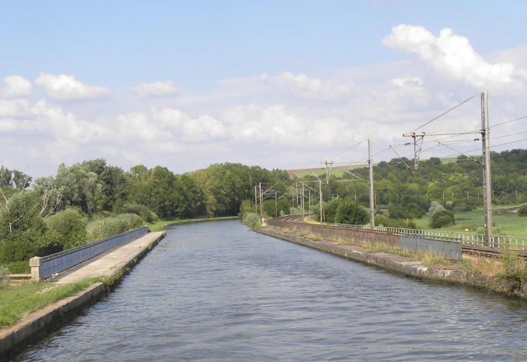 Pont canal sur la Meurthe au PK 172,5 (Photo PJL)
