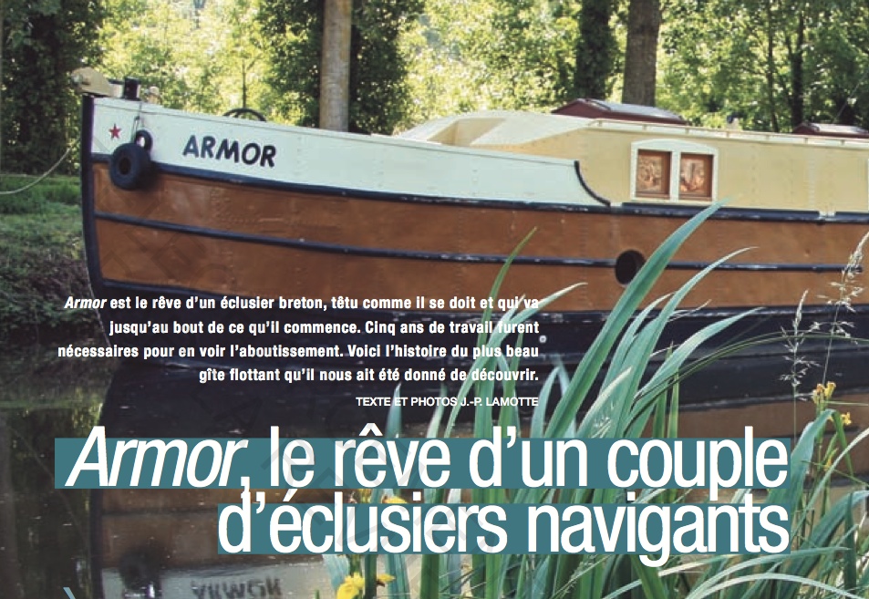 "ARMOR" un chaland breton centenaire (Photo J-P Lamotte)