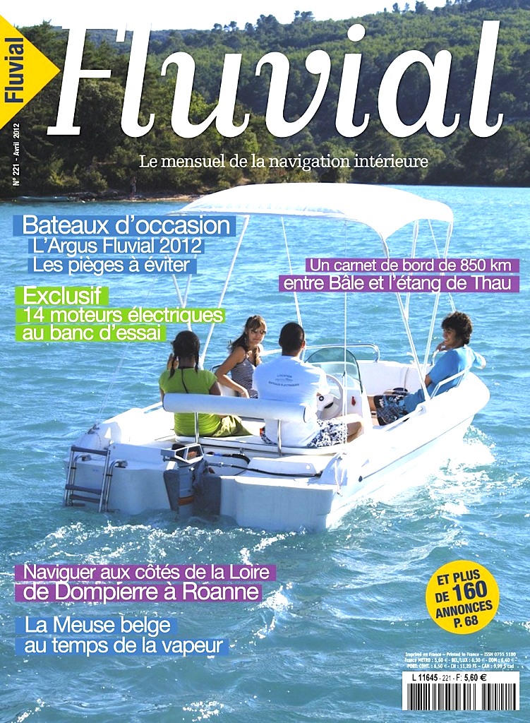 Couverture du n°221 de FLUVIAL - avril 2012