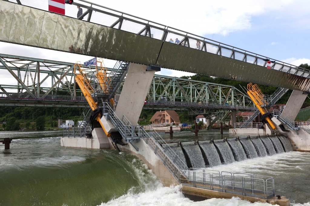 Le nouveau barrage du Coudray sur la Seine (Photo VNF)