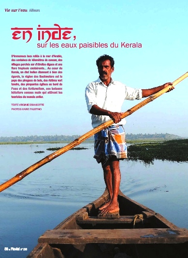 En Inde sur les eaux du Kerala (Fluvial N°235)