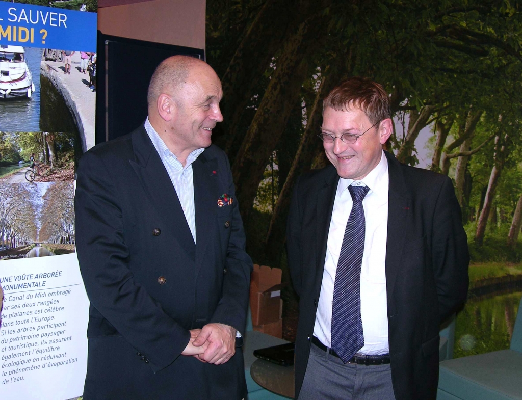 Gérard d'Aboville et Marc Papinutti (Photo L.Join-Lambert)