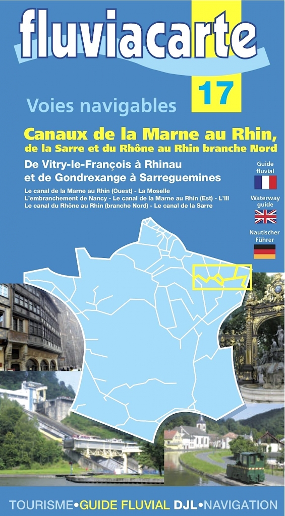Fluviacarte n°17 des canaux de la Marne au Rhin