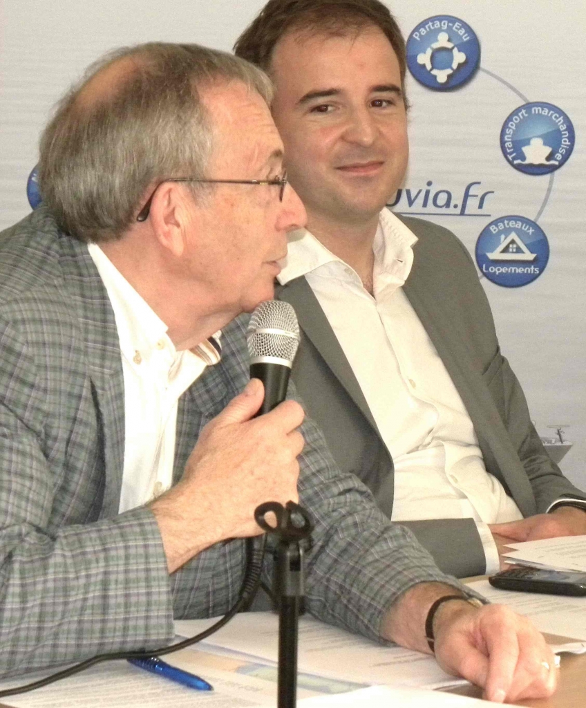 Jean-François GROS, pdt de Promofluvia, et Matthieu BLANC (CFT) (Photo PJL)