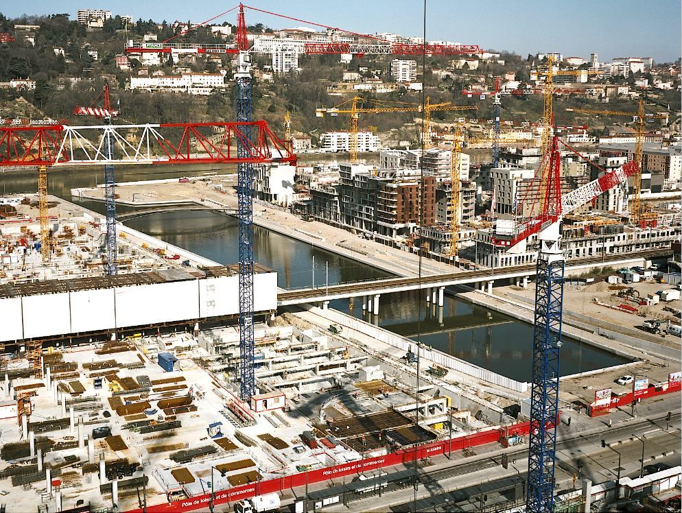 Le chantier de la halte fluviale de la Confluence (Photo CCI de Lyon)