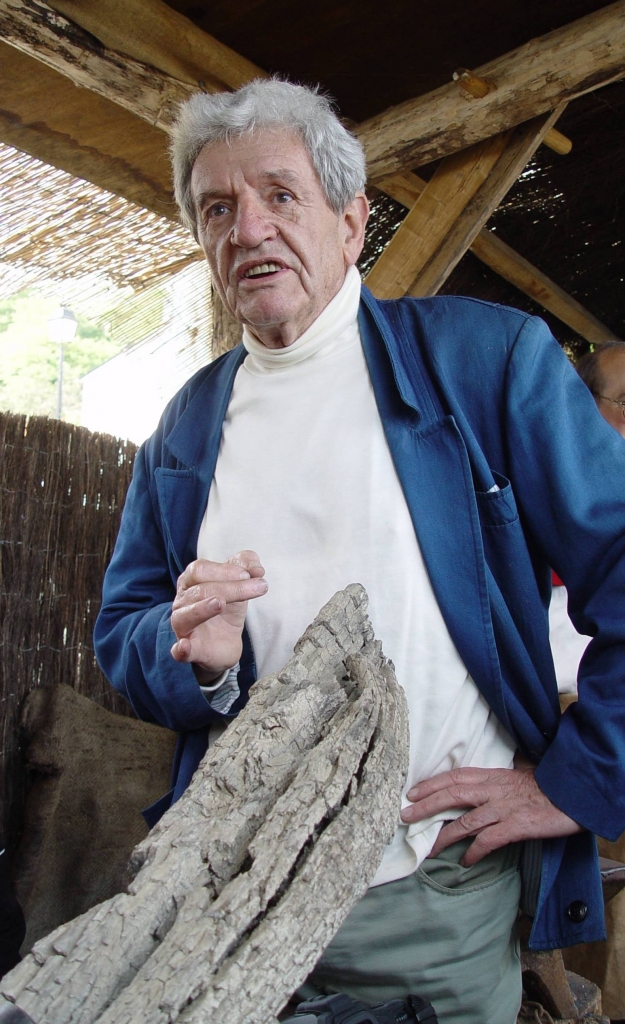 À Savonnières, en juin 2008, François mettait toute sa passion dans son explication du chantier du Scute (Photo Charles Berg)
