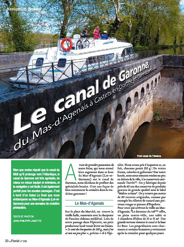 FLUVIAL n°236 - sur le canal de Garonne