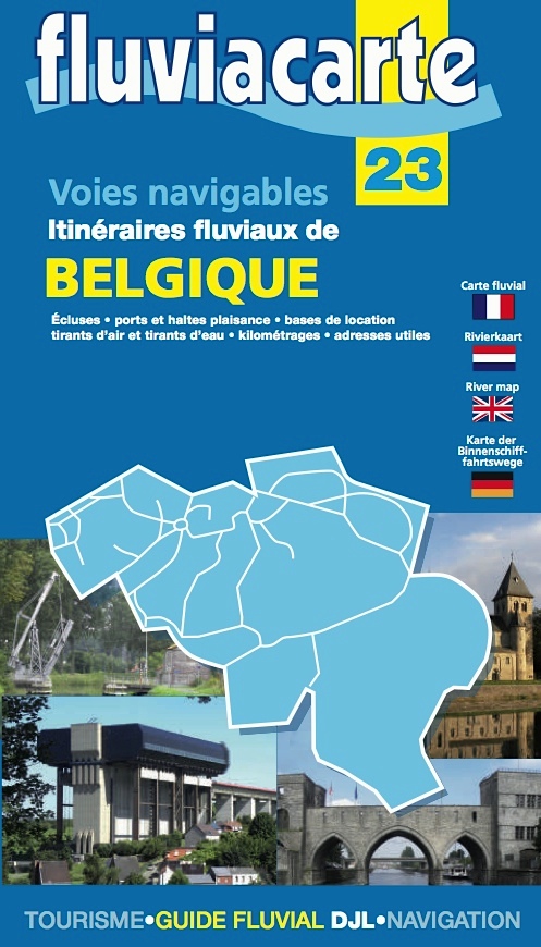 Grande carte fluviale de la Belgique (Fluviacarte n°23)