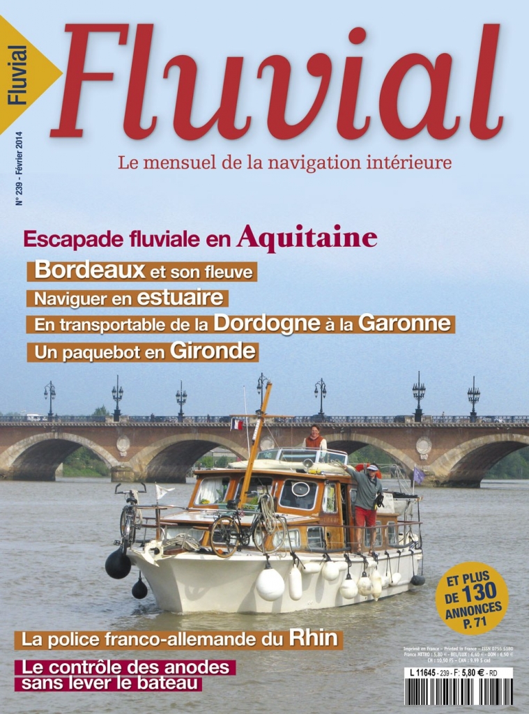 Couverture du n°239 de Fluvial (février 2014)