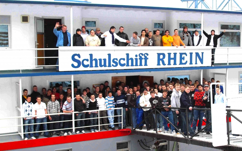 1er jour à bord du bateau-école Rhein (Photo L.Barth / BDB)