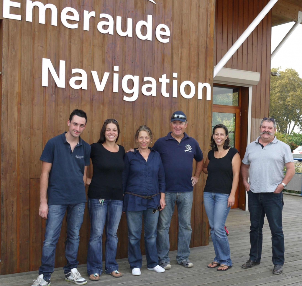 L'équipe d'Émeraude-Navigation (Photo J-P Szpala)