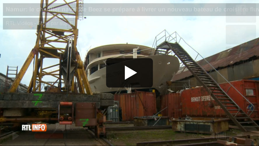Namur: le chantier naval de Beez se prépare à livrer un nouveau bateau de croisière fluviale (vidéo RTL INFO)