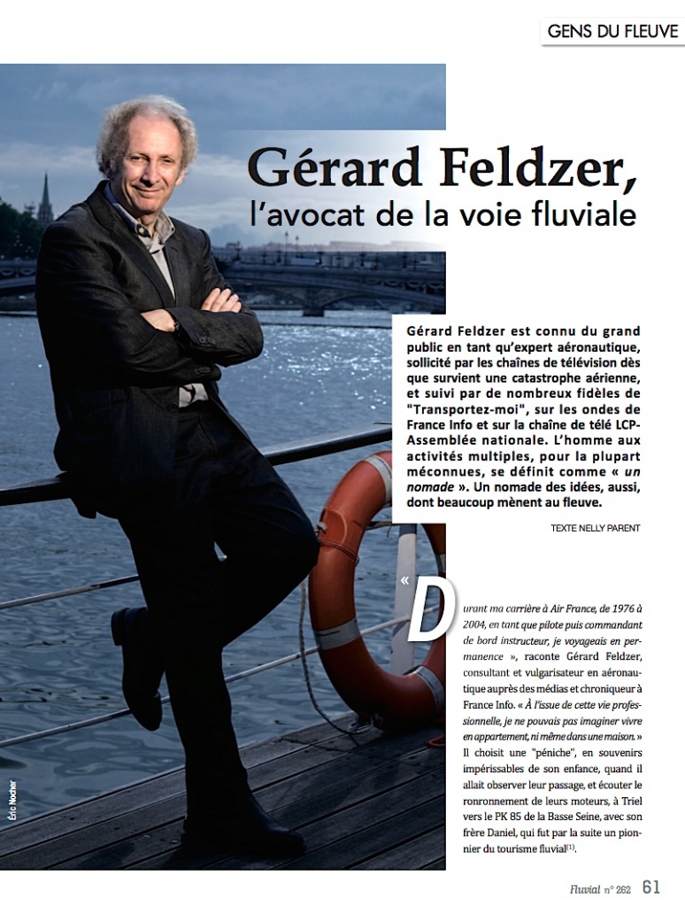 Gérard Feldzer, avocat de la voie fluviale (Photo E.Nocher - Fluvial 262)