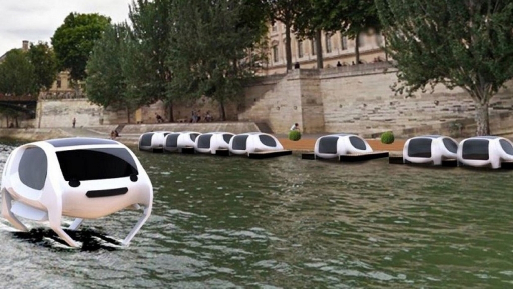 Les futurs Seabubbles sur la Seine (photo BFM BUSINESS / BFM TV)