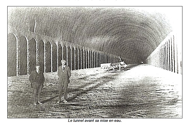 Le tunnel du Rove avant sa mise en eau (Photo mairie du Rove)