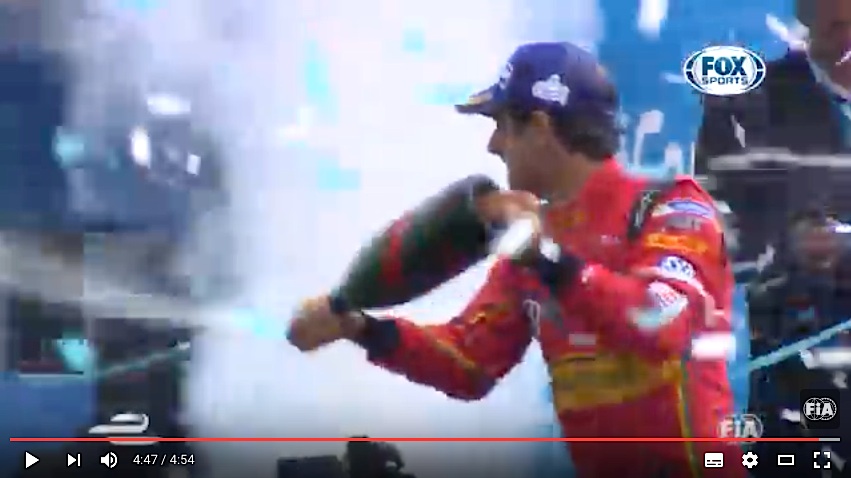 Le vainqueur du 1er prix de Formule E à Paris (Vidéo de la FIA)