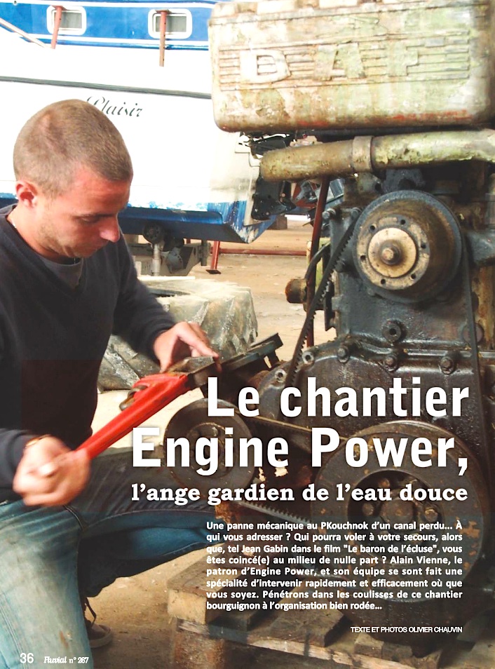 Le chantier Engine Power - Fluvial n°267
