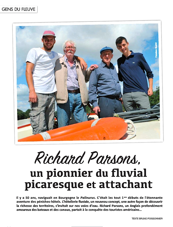 Richard Parsons, un pionnier du fluvial picaresque et attachant - Fluvial n°266