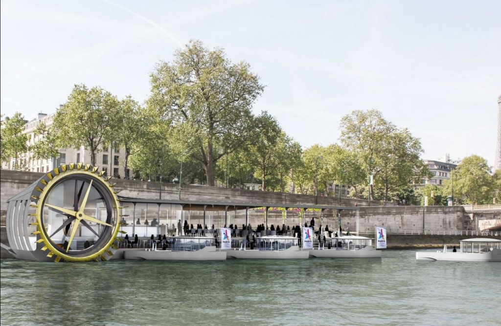 Le port des Invalides (VIIe) accueillera ce projet de boulangerie flottante, et d’une flotte de petits bateaux électriques. (Image Seine Design)