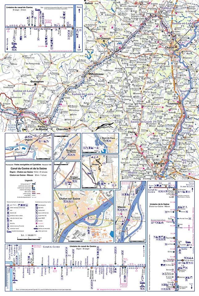 Voies" fluvestres" du canal du Centre et de la Saône bressanne - (Fluvial n°270)