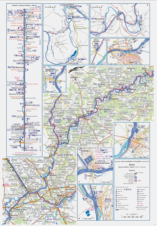 Carte fluvestre de la Petite Saône (Fluvial n°278)