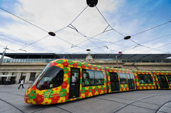 Tram de Montpellier (Photo extraite du site VNF)
