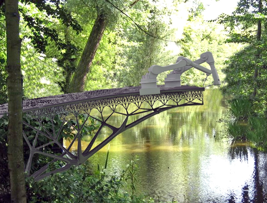 Un pont imprimé en 3D, bientôt à Amsterdam (Photo D.R.)