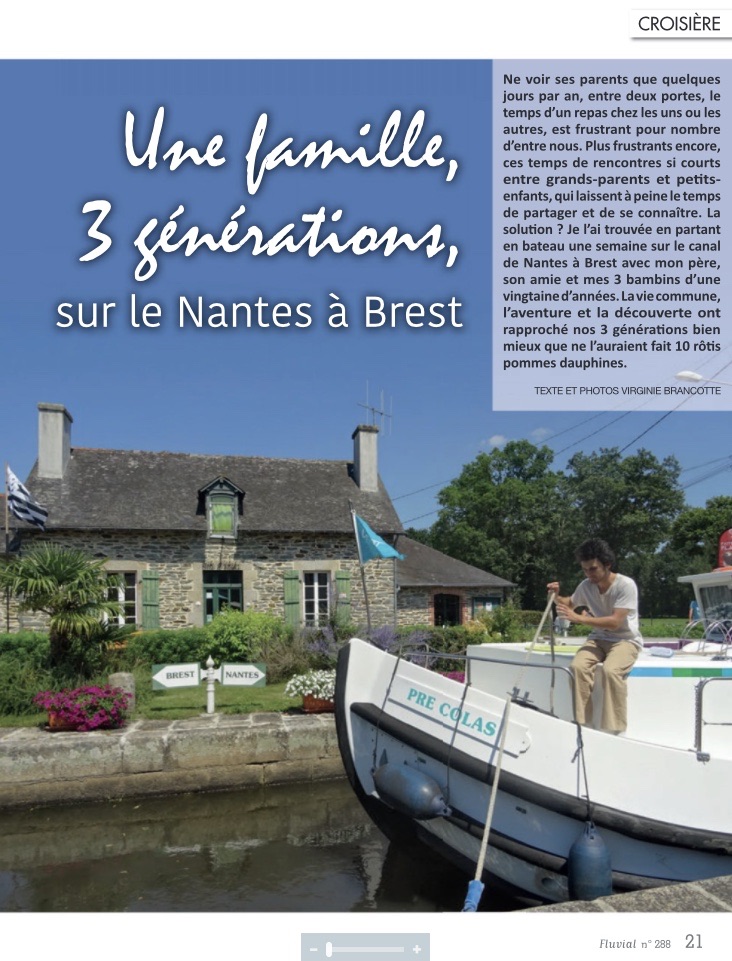3 générations sur le Nantes-à-Brest (Fluvial n°288)