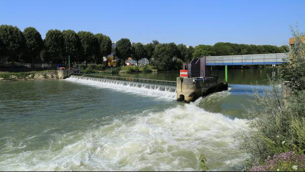 VNF rénove le barrage de Joinville-le-Pont (Photo VNF)