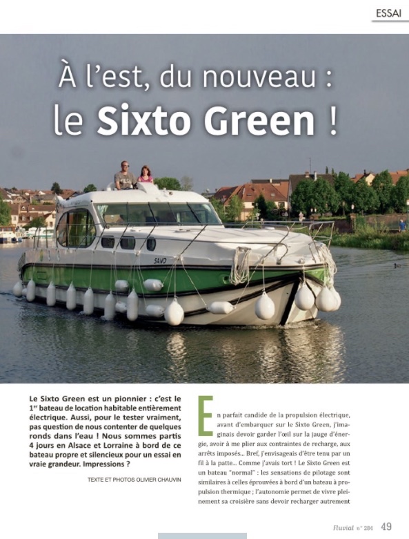 À l'Est du nouveau : le Sixto-Green - Fluvial n°284