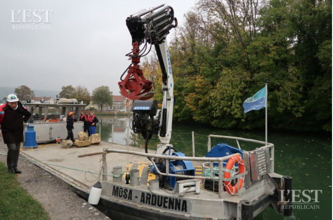Le Mosa-Arduenna est le nouveau ponton des Voies navigables de France sur le territoire du Nord-Est. (Photo ER)
