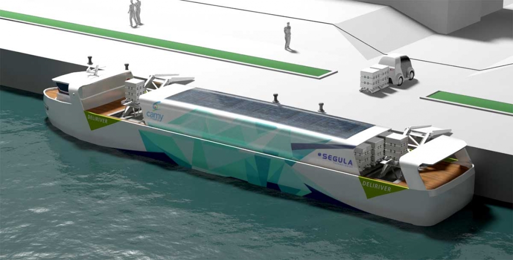 GRDF associé au projet de bateau hybride biogaz-électricité Green Deliriver (Image D.R.)