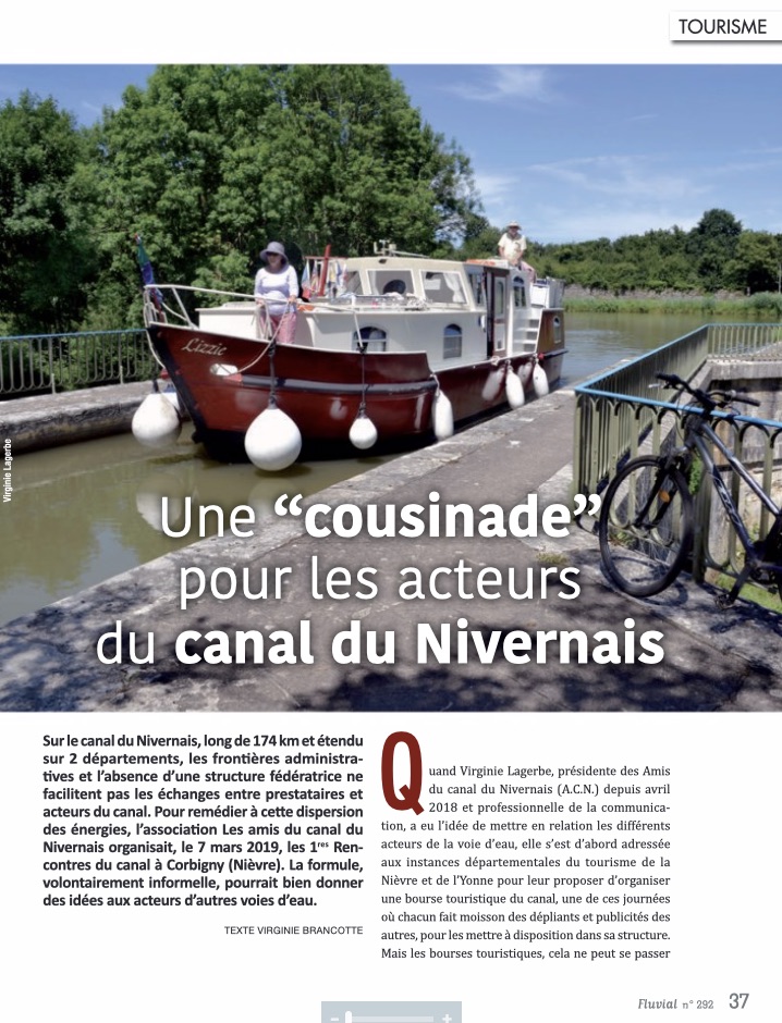 Une "cousinade" pour le canal du Nivernais - Fluvial n°292