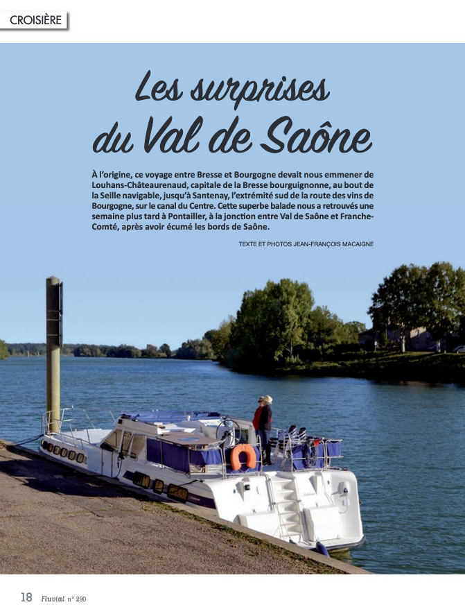 Les surprises du Val de Saône - Fluvial n°290