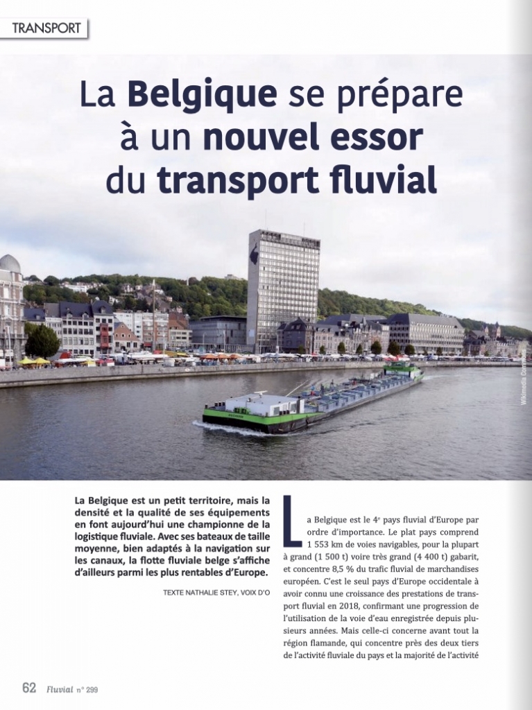 Nouvel essor du transport fluvial en Belgique (Fluvial n°299)
