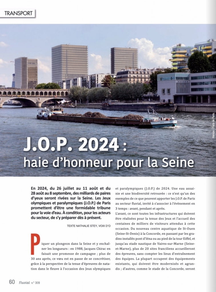 J.O. 2024 - Haie d'honneur pour la Seine - Fluvial n°309