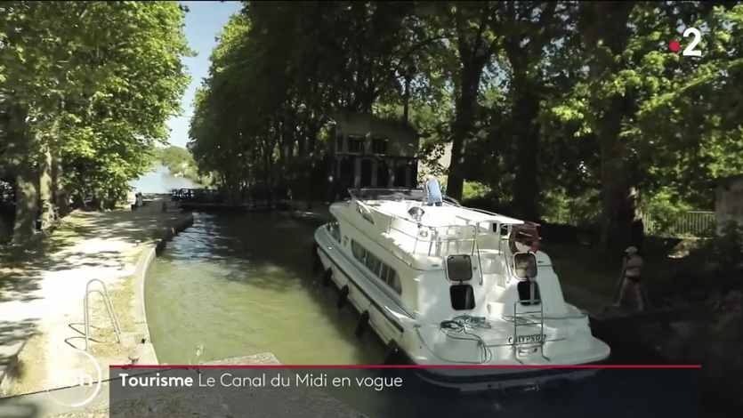 Tourisme : le canal du Midi prisé par les vacanciers (Vidéo France 2)