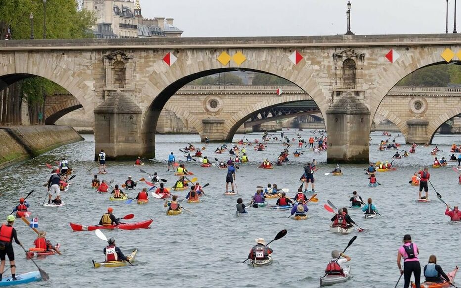 Paris, septembre 2020. La deuxième édition du festival "L'Odyssée", durant laquelle se dérouleront des courses sur le fleuve, se tient de mercredi à dimanche. (photo DR)