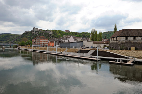 La halte du port de Besançon (photo F. Mégard))