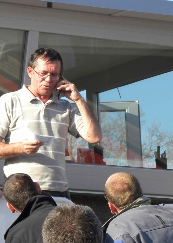 Jacques Delhay sur le barrage de Douai (Photo PJL)