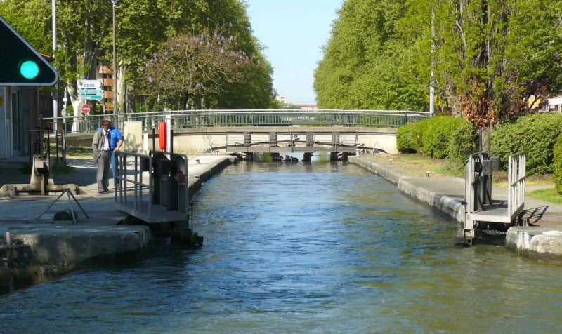 L'écluse des Minimes à Toulouse (Photo VNF)