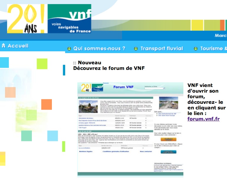 Le forum de VNF